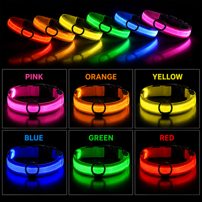 GlowGuard™ LED Dog Collar